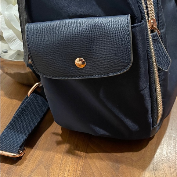 Aimee Kestenberg navy Backpack with Gold Accents - Picture 4 of 9